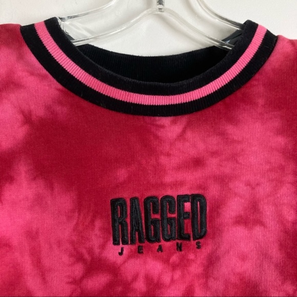 THE RAGGED PRIEST Proud Pink Tie Dye Sweatshirt - Picture 7 of 10